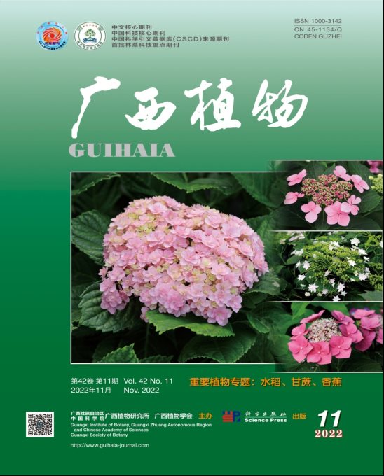 H:\期刊\42(11)-重要植物专题:水稻、甘蔗、香蕉\封面设计\1-小王\正式\广西植物第11期封面1.jpg